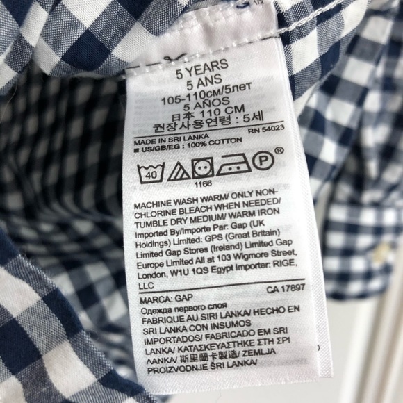 😎Gap boys youth button check shirt - Picture 7 of 9